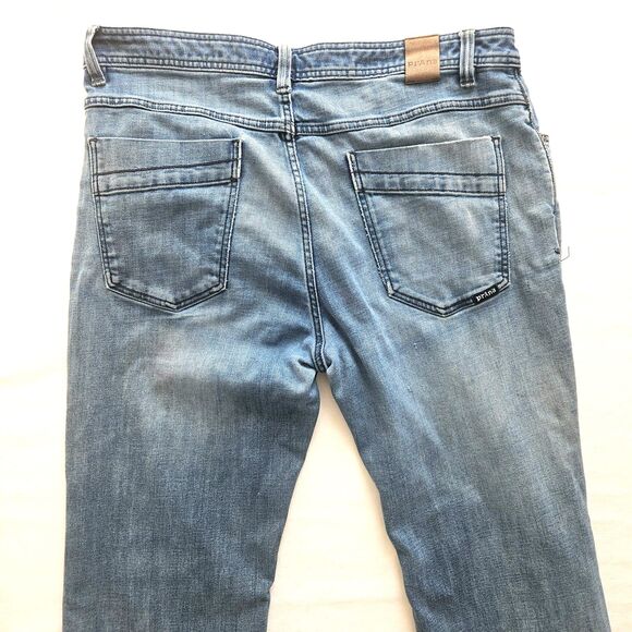 PRANA Distressed Slim Fit 36W 32L Mens Jeans - Picture 9 of 10